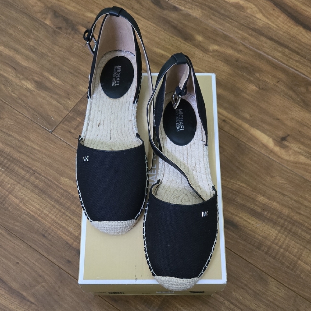 Michael Kors Black Espadrille Flats